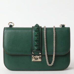 Valentino Glam Lock Bag- green